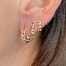 Trio argolinha em Semijoia