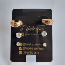 Trio argolinhas ponto de luz