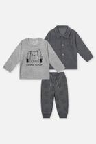 Trio Bebê Menino Authentic Chumbo Divertto Trio Bebê Menino Authentic Chumbo Divertto