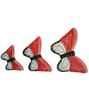 Trio Borboleta de Parede Decoração e Enfeite de Jardim Trio Borboleta de Parede Decoração e Enfeite de Jardim