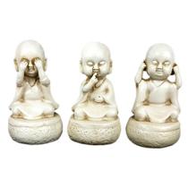 Trio Buda Chinês Cego Surdo e Mudo Pequeno. - Shop Everest