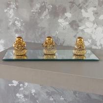 Trio buda decorativo Enfeite Resina Meditando kit com 3 modelo a escolher Budismo Sabedoria Monge Hindu Sábio Bebê B73