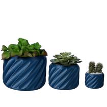 Trio Cachepot Mesclado - Adornos