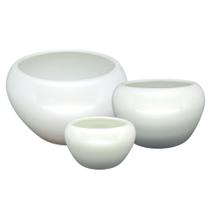 Trio Cachepot Vasinhos Arranjo Orquídea Suculentas Centro de Mesa Vaso Cerâmica Trio Cachepot Vasinhos Arranjo Orquídea Suculentas Centro de Mesa Vaso Cerâmica