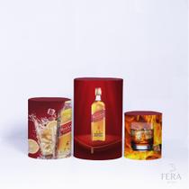 Trio Capa Cilindro 3d Festa Bebidas Sublimado Veste Fácil C/elástico