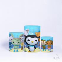 Trio Capa Cilindro 3d Festa Infantil Sublimado Veste Fácil C/elástico Octonautas Trio Capa Cilindro 3d Festa Infantil Sublimado Veste Fácil C/elástico Octonautas