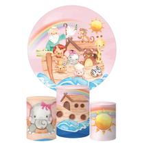 Trio Capa Cilindro + Painel Redondo Arca De Noe