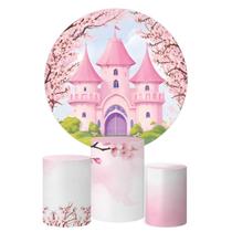 Trio Capa Cilindro + Painel Redondo Castelo Mod 2