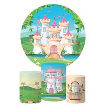 Trio Capa Cilindro + Painel Redondo Castelo Mod1