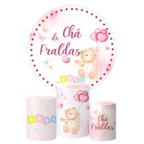 Trio Capa Cilindro + Painel Redondo Chá de Fralda Trio Capa Cilindro + Painel Redondo Chá de Fralda