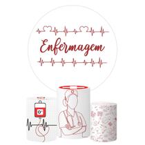 Trio Capa Cilindro + Painel Redondo Enfermagem