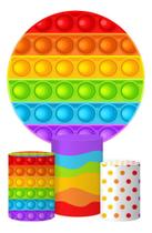 Trio Capa Cilindro + Painel Redondo Fidget Toy 1,5xm Tecido Trio Capa Cilindro + Painel Redondo Fidget Toy 1,5xm Tecido