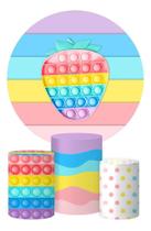 Trio Capa Cilindro + Painel Redondo Fidget Toy 1,5xm Tecido Trio Capa Cilindro + Painel Redondo Fidget Toy 1,5xm Tecido