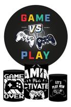 Trio Capa Cilindro + Painel Redondo Vídeo Game 1,5x1,5m Trio Capa Cilindro + Painel Redondo Vídeo Game 1,5x1,5m