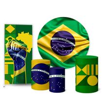 Trio Capas Cilindro e Painel Redondo e Painel Lateral Dia da Independência