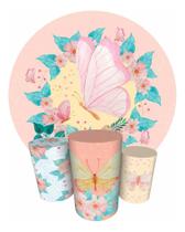 Trio Capas Cilindro + Painel 1,50m Borboletas Borboleta Trio Capas Cilindro + Painel 1,50m Borboletas Borboleta