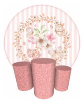 Trio Capas Cilindro + Painel 1,50m Borboletas Borboleta