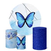 Trio Capas Cilindro + Painel 1,50m Borboletas Borboleta