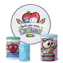 Trio Capas Cilindro Painel 1,50m Dia Dos Professores Trio Capas Cilindro Painel 1,50m Dia Dos Professores