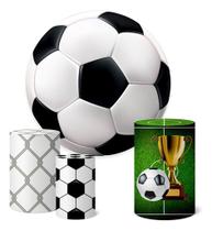 Trio Capas Cilindro + Painel 1,50m Futebol Trio Capas Cilindro + Painel 1,50m Futebol