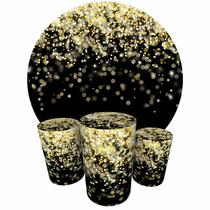 Trio Capas Cilindro + Painel 1,50m Glitter Trio Capas Cilindro + Painel 1,50m Glitter