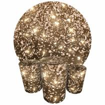 Trio Capas Cilindro + Painel 1,50m Glitter Trio Capas Cilindro + Painel 1,50m Glitter