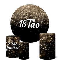 Trio Capas Cilindro + Painel 1,50m O Tão Famoso 18tão Trio Capas Cilindro + Painel 1,50m O Tão Famoso 18tão