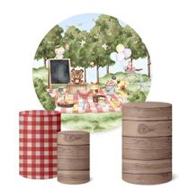 Trio Capas Cilindro + Painel 1,50m Picnic