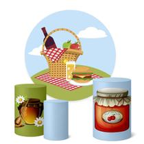 Trio Capas Cilindro + Painel 1,50m Picnic