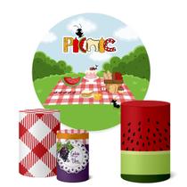 Trio Capas Cilindro + Painel 1,50m Picnic
