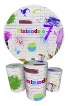 Trio Capas Cilindro + Painel 1,50m Pintando O 7