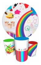 Trio Capas Cilindro + Painel 1,50m Pintando O 7