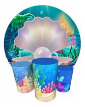 Trio Capas Cilindro + Painel 1,50m Sereia Trio Capas Cilindro + Painel 1,50m Sereia