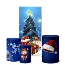 Trio Capas Cilindro Painel Lateral Romano Natal