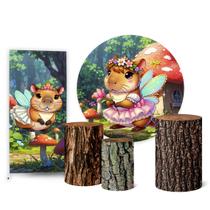 Trio Capas Cilindro Painel Redondo 1,50 Painel Lateral Capivara Trio Capas Cilindro Painel Redondo 1,50 Painel Lateral Capivara