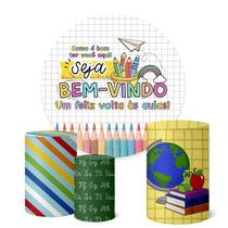 Trio Capas Cilindro Painel Redondo 1,50m ABC