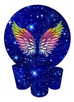 Trio Capas Cilindro + Painel Redondo 1,50m Asas Trio Capas Cilindro + Painel Redondo 1,50m Asas