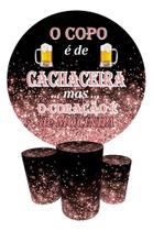 Trio Capas Cilindro + Painel Redondo 1,50m Cachaceira Trio Capas Cilindro + Painel Redondo 1,50m Cachaceira