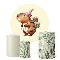 Trio Capas Cilindro Painel Redondo 1,50m Capivara Trio Capas Cilindro Painel Redondo 1,50m Capivara