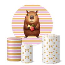 Trio Capas Cilindro Painel Redondo 1,50m Capivara