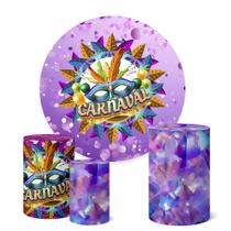 Trio Capas Cilindro + Painel Redondo 1,50m Carnaval Trio Capas Cilindro + Painel Redondo 1,50m Carnaval