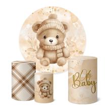 Trio Capas Cilindro Painel Redondo 1,50m Chá de Bebê