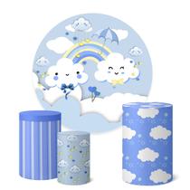 Trio Capas Cilindro + Painel Redondo 1,50m Chuva De Benção Trio Capas Cilindro + Painel Redondo 1,50m Chuva De Benção