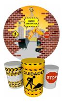 Trio Capas Cilindro + Painel Redondo 1,50m Construção Trio Capas Cilindro + Painel Redondo 1,50m Construção