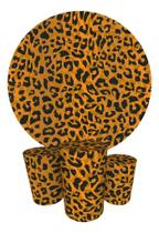 Trio Capas Cilindro + Painel Redondo 1,50m Dona Onça Trio Capas Cilindro + Painel Redondo 1,50m Dona Onça