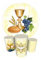 Trio Capas Cilindro + Painel Redondo 1,50m Eucaristia Trio Capas Cilindro + Painel Redondo 1,50m Eucaristia