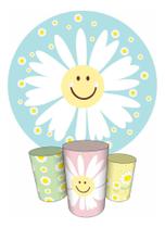 Trio Capas Cilindro + Painel Redondo 1,50m Flores Trio Capas Cilindro + Painel Redondo 1,50m Flores