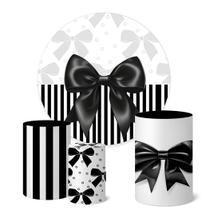 Trio Capas Cilindro Painel Redondo 1,50m Laços