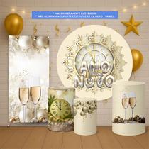 Trio Capas Cilindro Painel Redondo 1,50m Lateral Festa Ano Novo