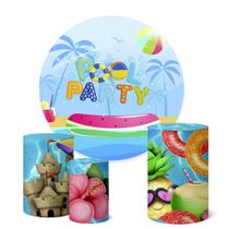 Trio Capas Cilindro + Painel Redondo 1,50m Pool Party Trio Capas Cilindro + Painel Redondo 1,50m Pool Party